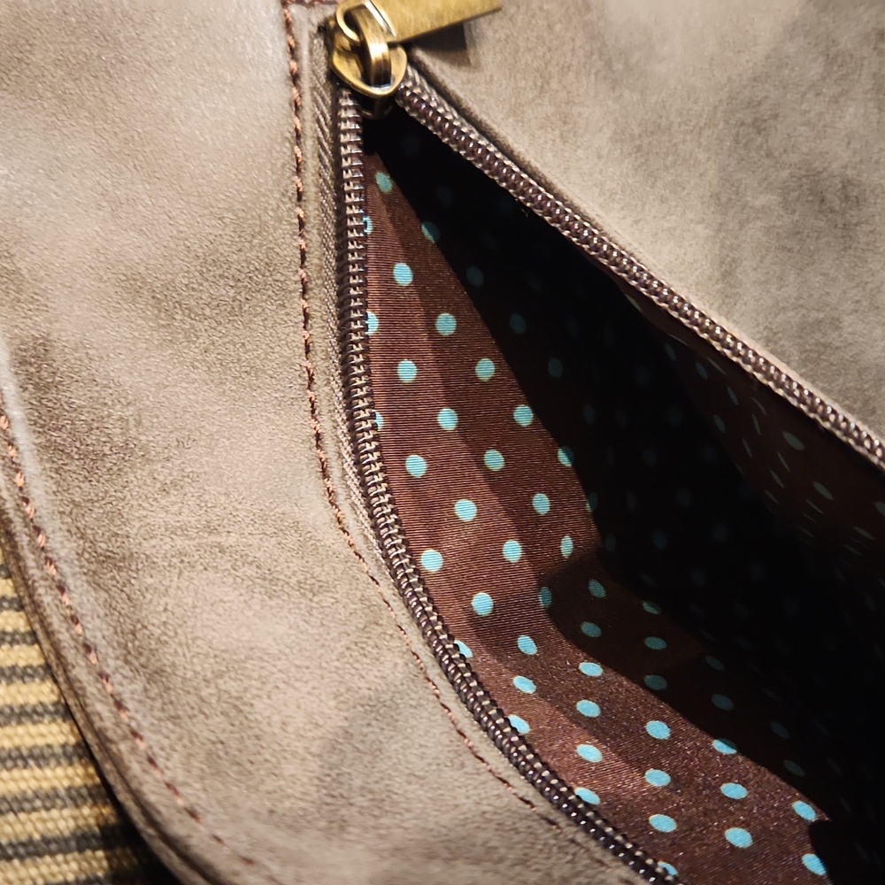 EUC Chala Brown Shoulder Bag 18 1/2" X 13 1/2" - Picture 7 of 11